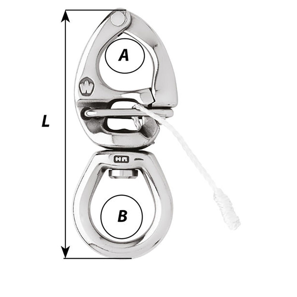 Wichard HR Quick Release Snap Shackle With Large Bail110mm Length 42164
