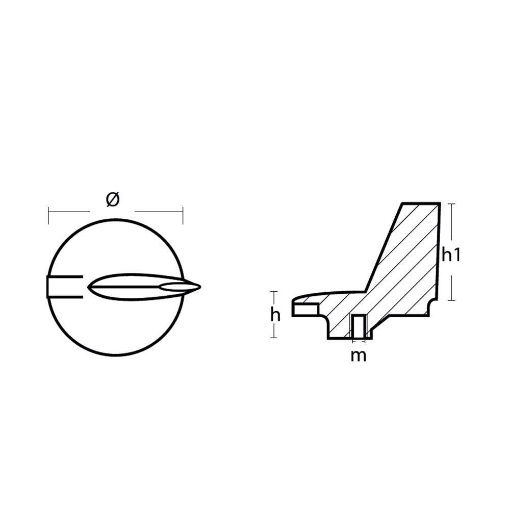 Tecnoseal Zinc Yamaha Trim Tab Anode f200 300 HP Motors