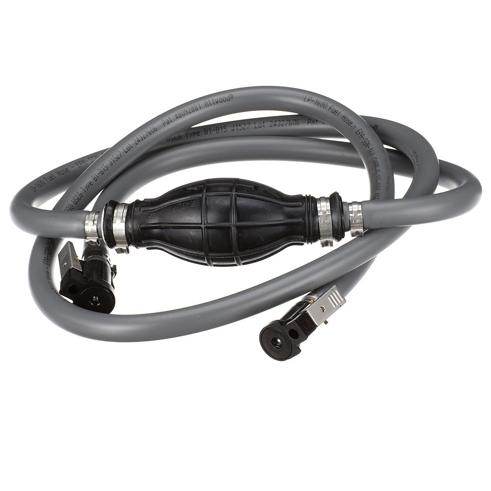 Attwood JohnsonEvinrude Fuel Line Kit 38 Diameter x 6 Length No Tank Fitting