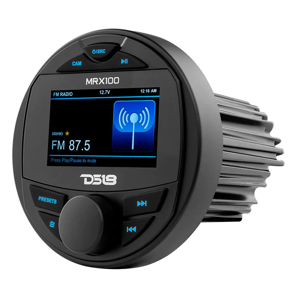 DS18 MRX100 2 Zone Marine Head Unit wTFT LCD Screen 4x50 Watts Max