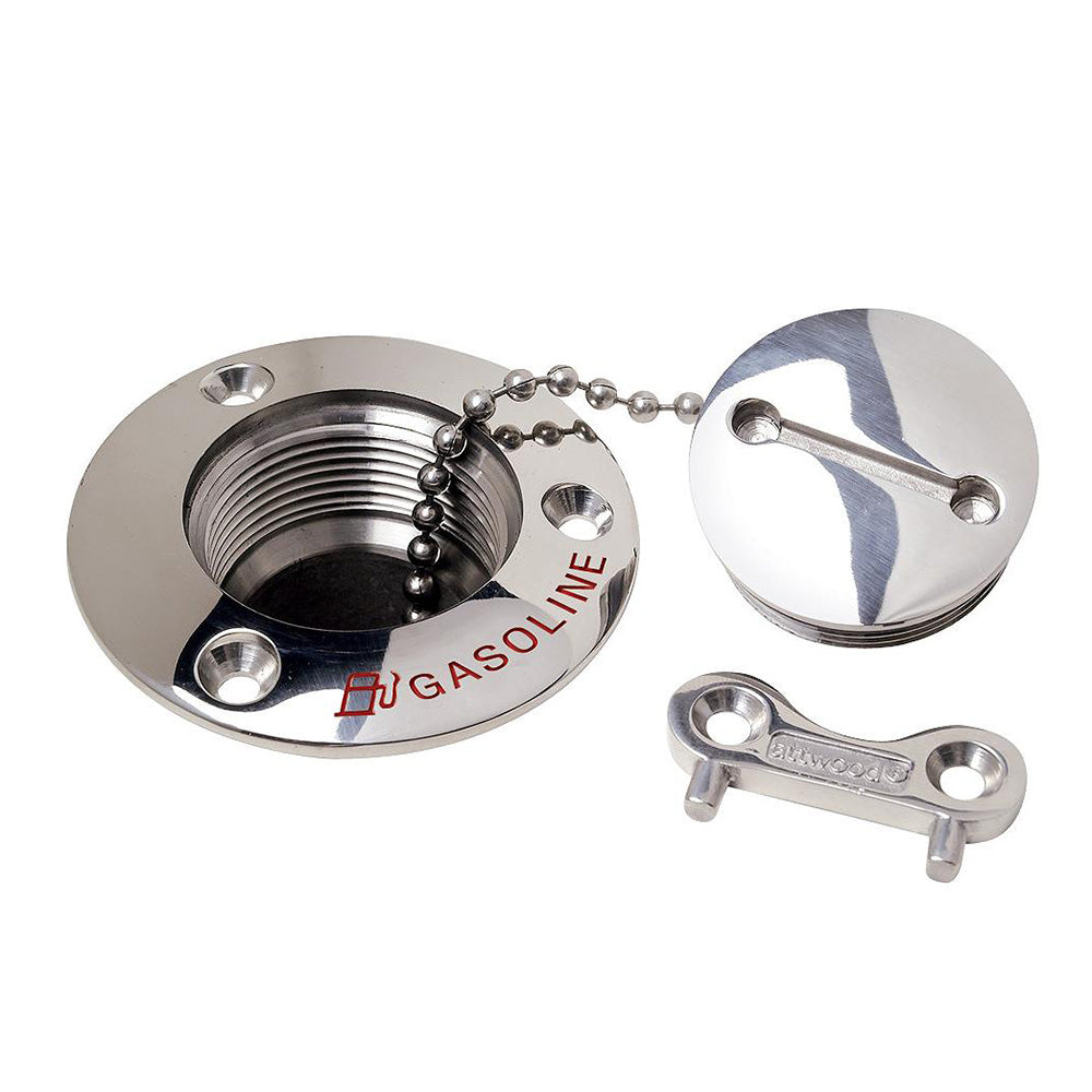Attwood Gasoline Deck Fill 112 Stainless Steel Alloy