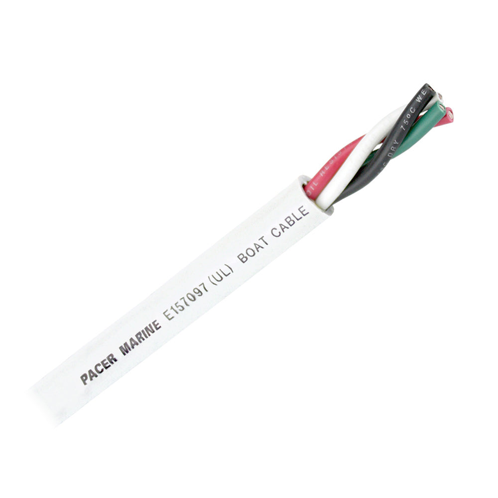 Pacer Round 4 Conductor Cable 100 124 AWG Black Green Red White