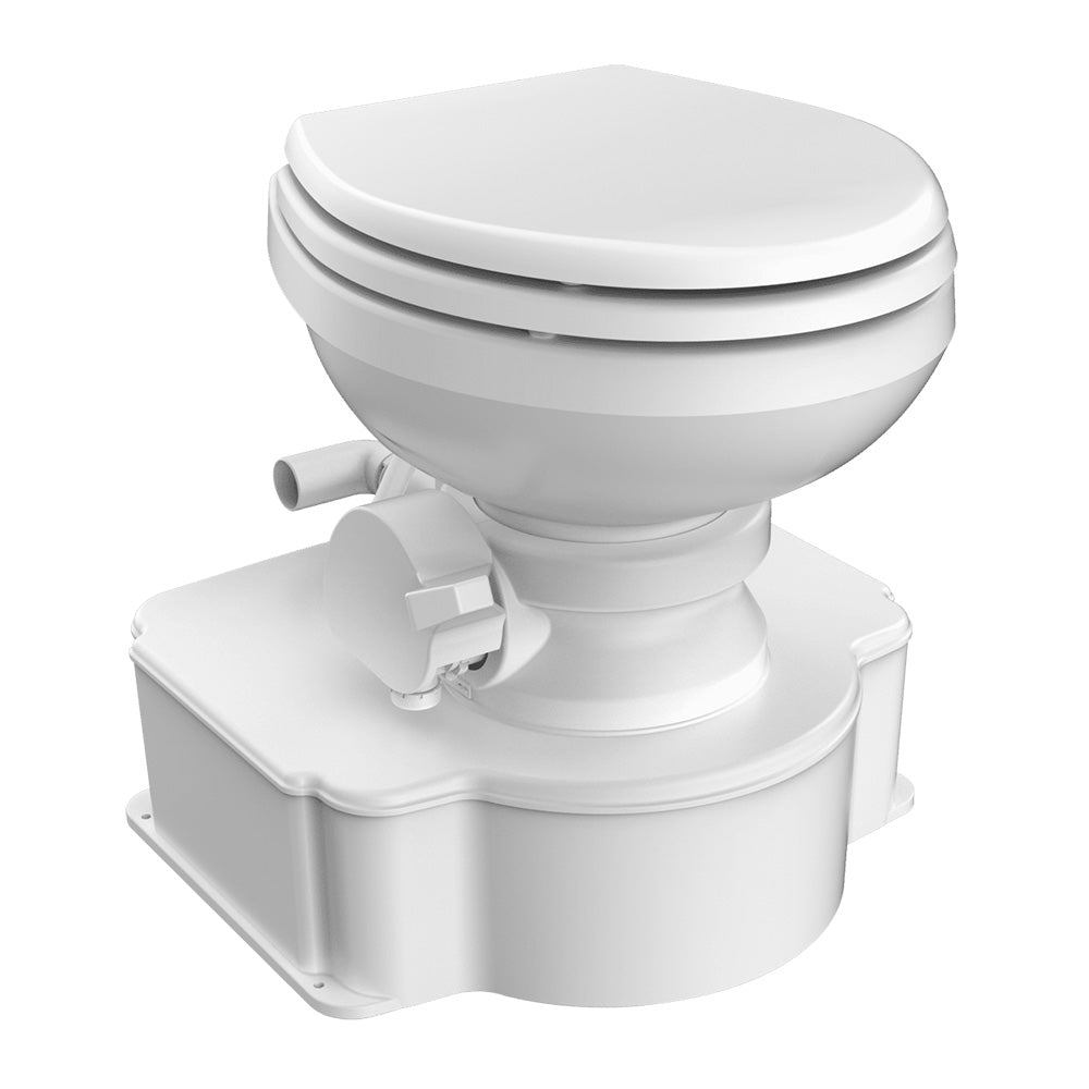 Dometic White M65 Marine Gravity Toilet Elongated Seat Size wFoot Pedal