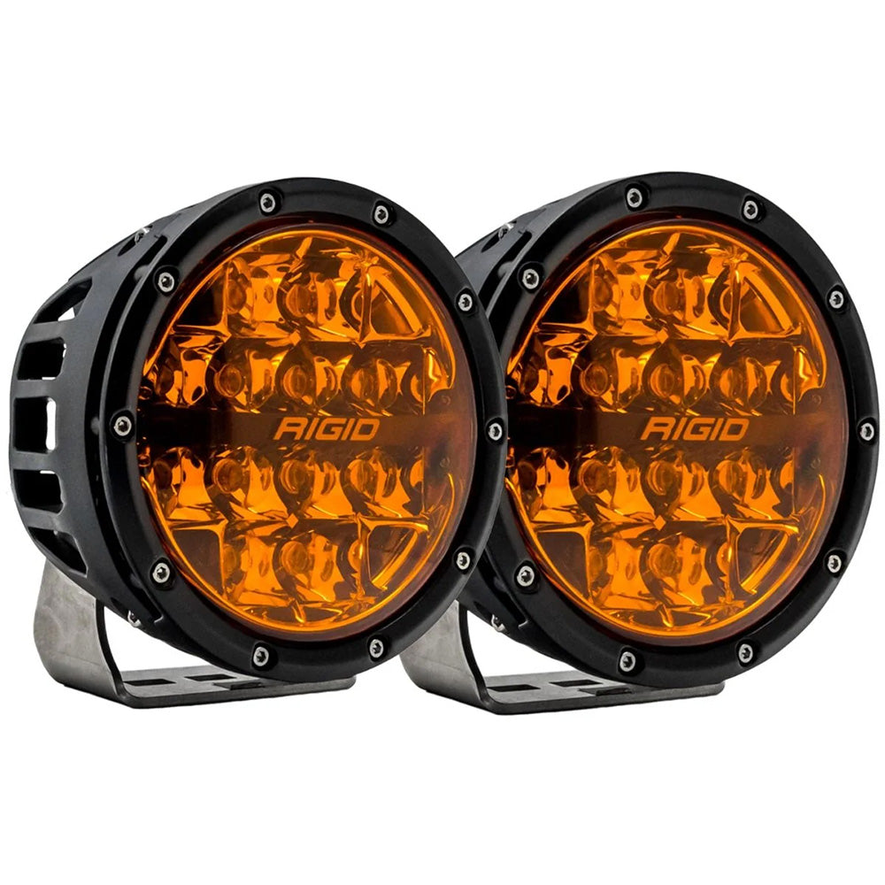 RIGID Industries 360 Series 6 Spot wAmber Pro Lens Pair