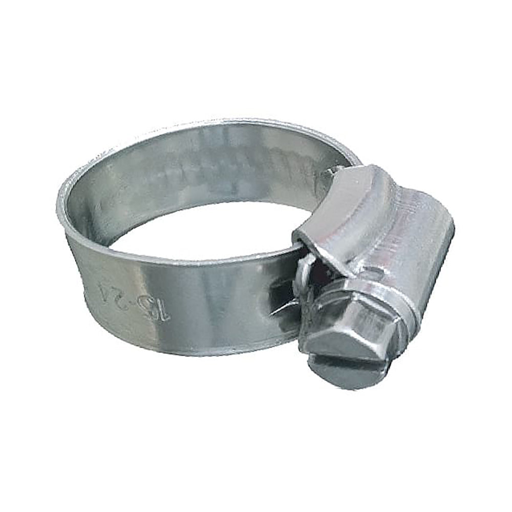 Trident Marine 316 SS NonPerforated Worm Gear Hose Clamp 38 Band 7162132 Clamping Range 10Pack SAE Size 4
