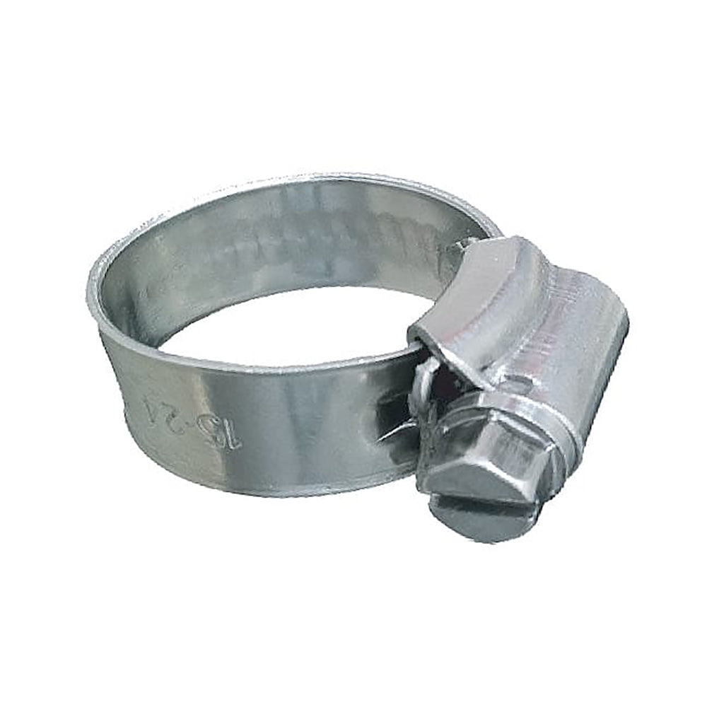 Trident Marine 316 SS NonPerforated Worm Gear Hose Clamp 38 Band 581516 Clamping Range 10Pack SAE Size 8
