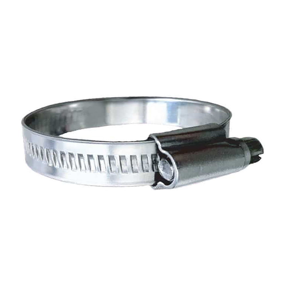 Trident Marine 316 SS NonPerforated Worm Gear Hose Clamp 1532 Band 58 1516 Clamping Range 10Pack SAE Size 8