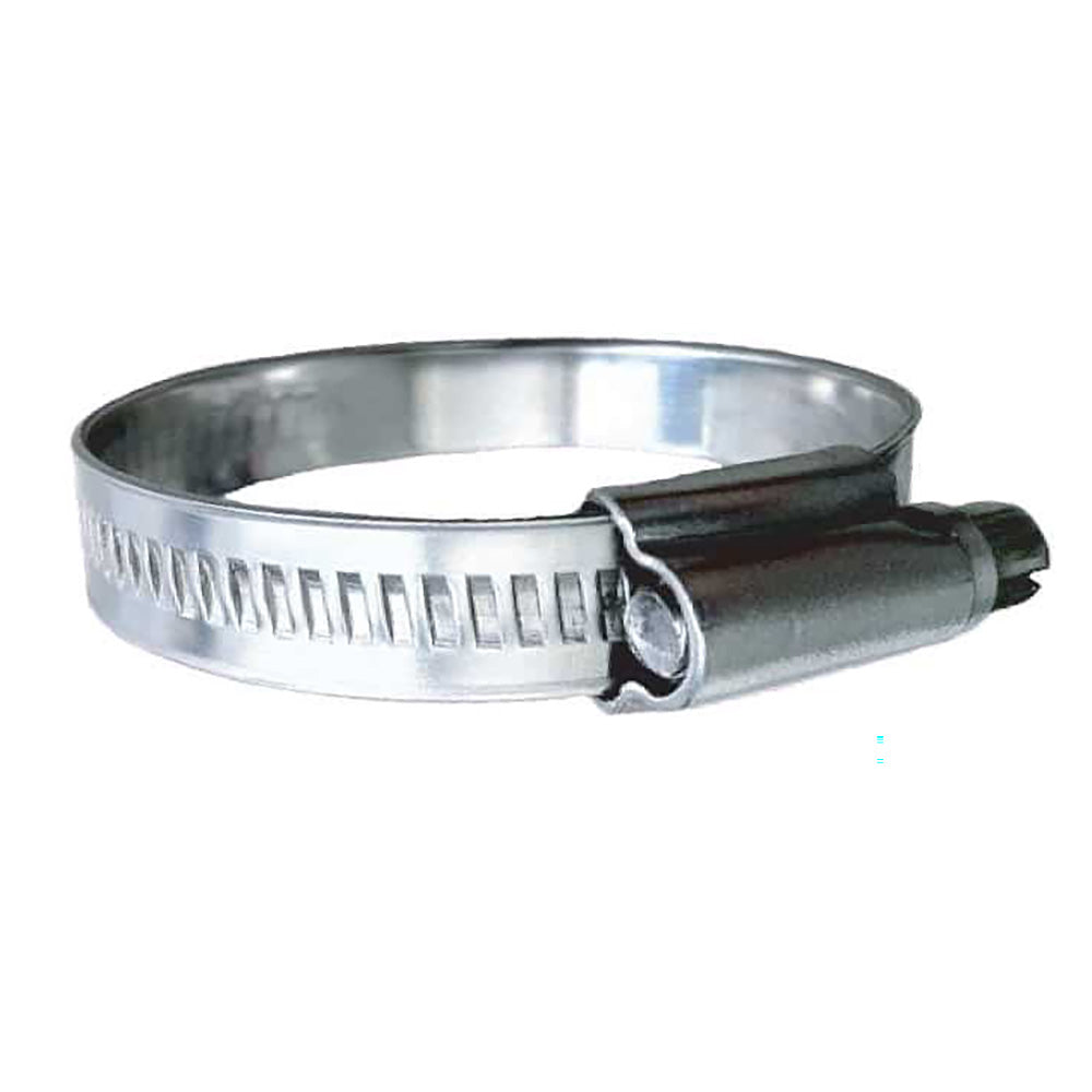 Trident Marine 316 SS NonPerforated Worm Gear Hose Clamp 1532 Band 112 2 Clamping Range 10Pack SAE Size 24