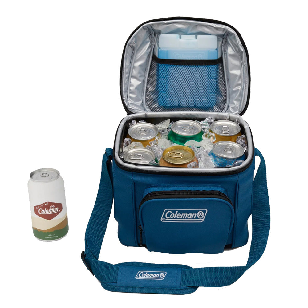Coleman CHILLER 9Can SoftSided Portable Cooler Deep Ocean