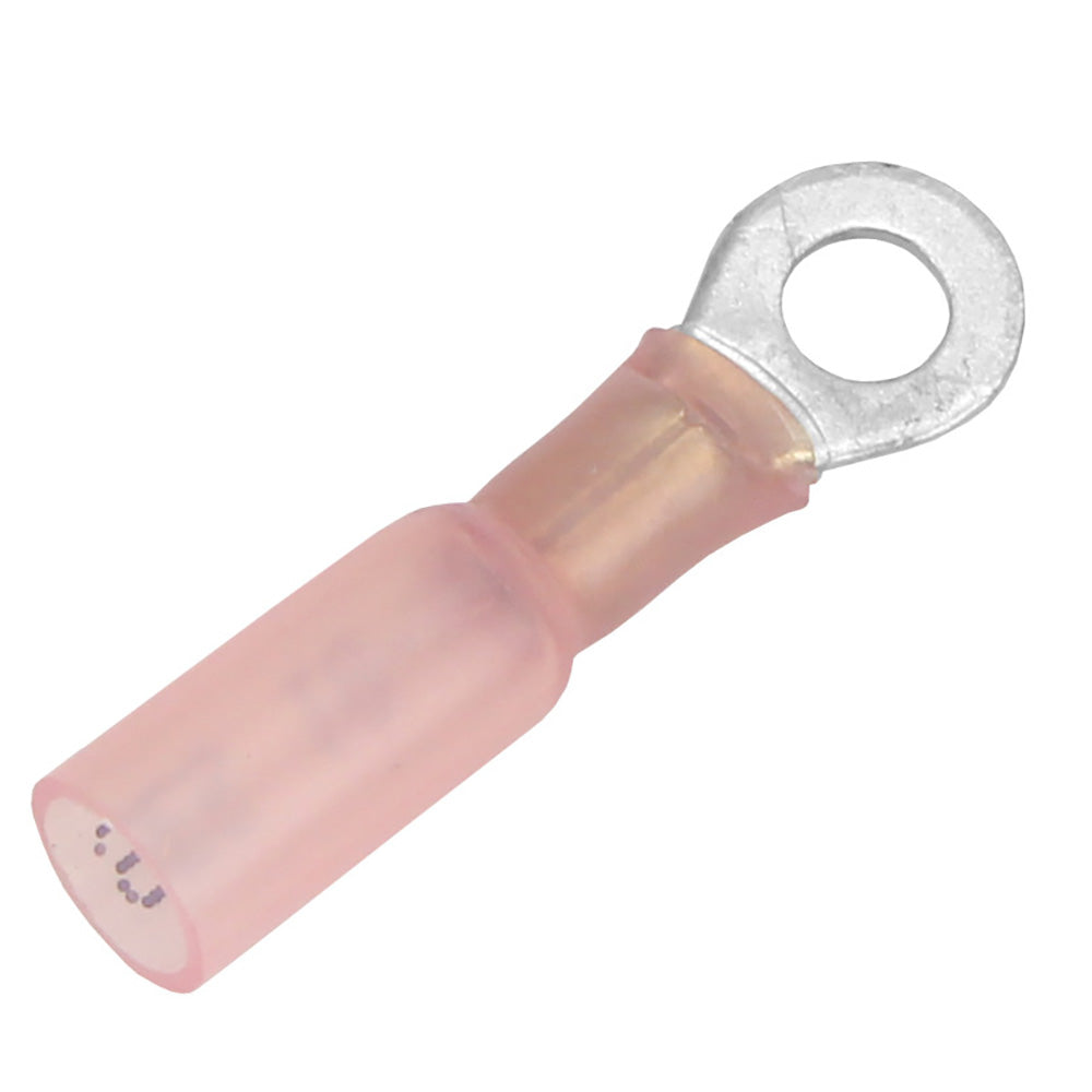 Pacer 2218 AWG Heat Shrink Ring Terminal 10 Stud Size 100 Pack