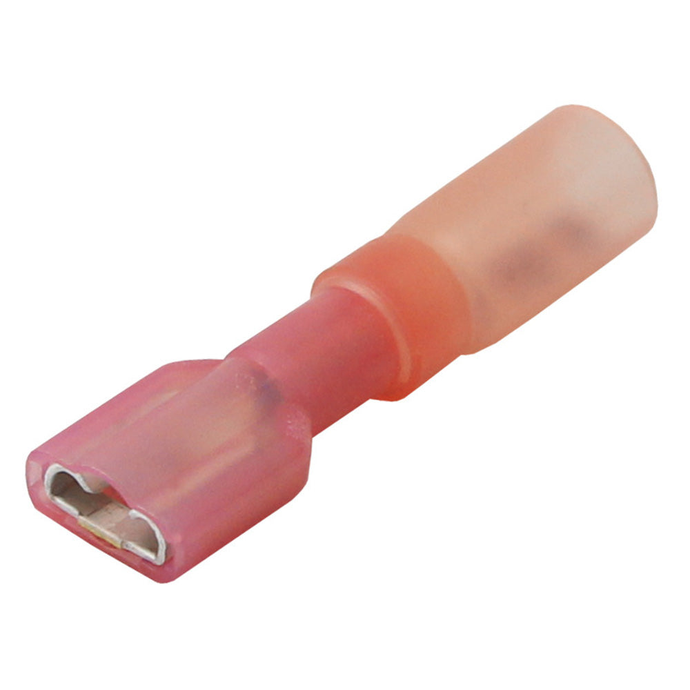 Pacer 2218 AWG Heat Shrink Female Disconnect 25 Pack