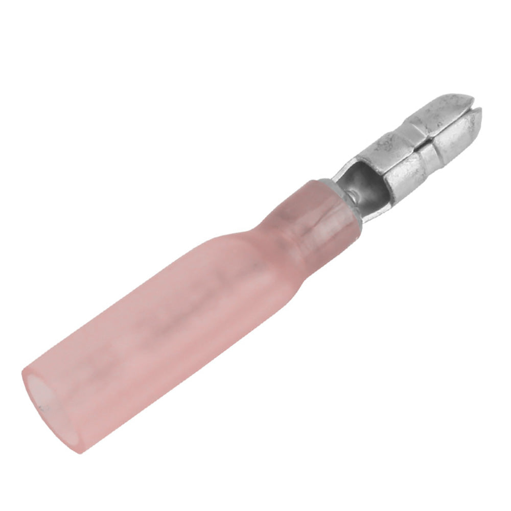 Pacer 2218 AWG Heat Shrink Male Bullet Terminal 25 Pack