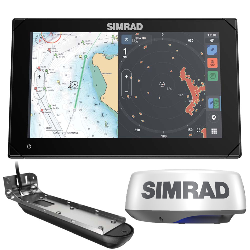 Simrad NSX 3009 Radar Bundle HALO20 Radar Dome Active Imaging 3in1 Transducer
