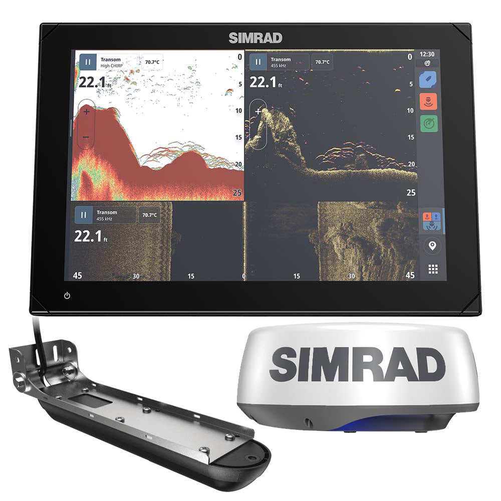 Simrad NSX 3012 Radar Bundle HALO20 Radar Dome Active Imaging 3in1 Transducer
