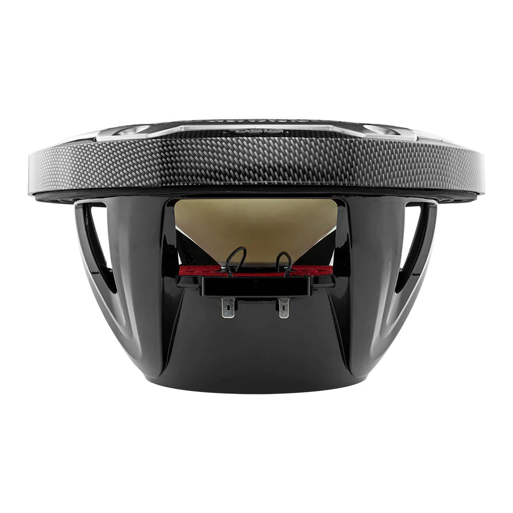 DS18 HYDRO 10 2Way Speakers wBullet Tweeter Integrated RGB LED Lights Carbon Fiber