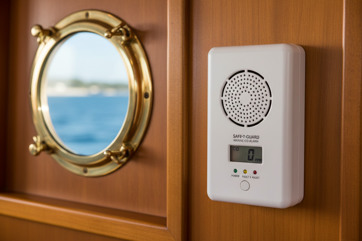 Marine carbon monoxide detector