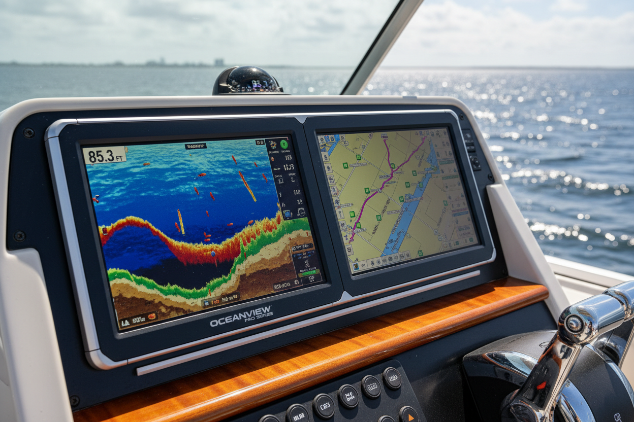 Fishfinder/chartplotter combo