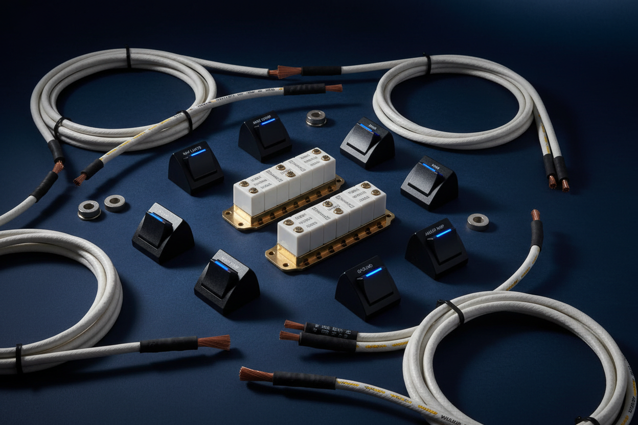 Marine Terminal Blocks, Switches, and Cables
