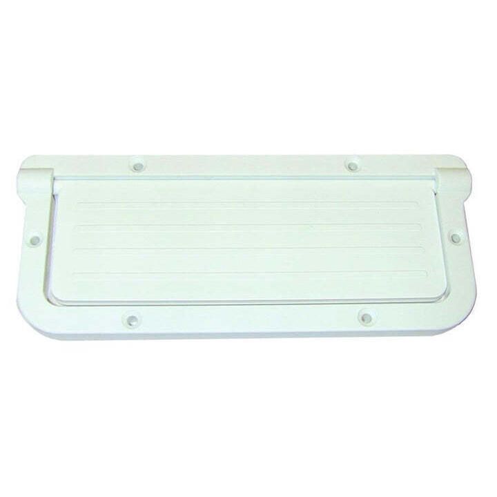 TH Marine Large Rectangular Scupper  White