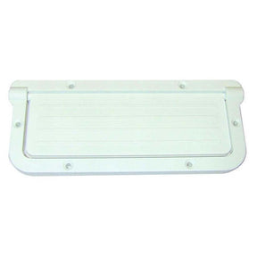 TH Marine Large Rectangular Scupper  White