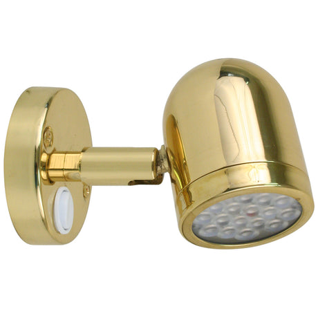 Scandvik LED Brass Reading Light  1030V