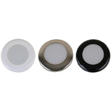 Scandvik A3C Downlight Kit  Cool White wSS White  Black Trim Rings