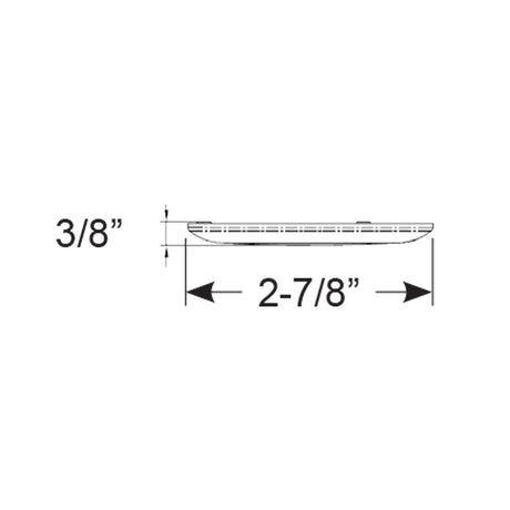 Scandvik B3 Downlight Surface Mount  Cool White  SS Trim  IP67  1224V