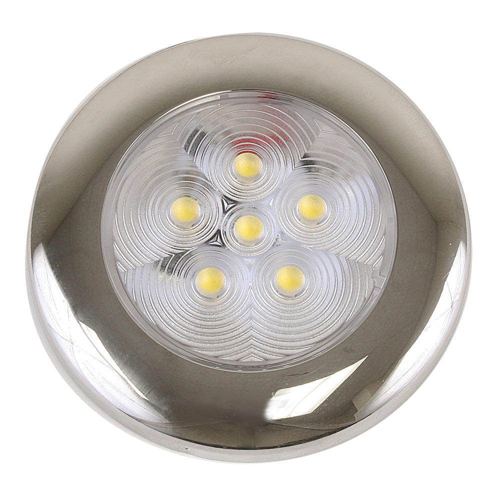 Scandvik B3 Downlight Surface Mount  Cool White  SS Trim  IP67  1224V