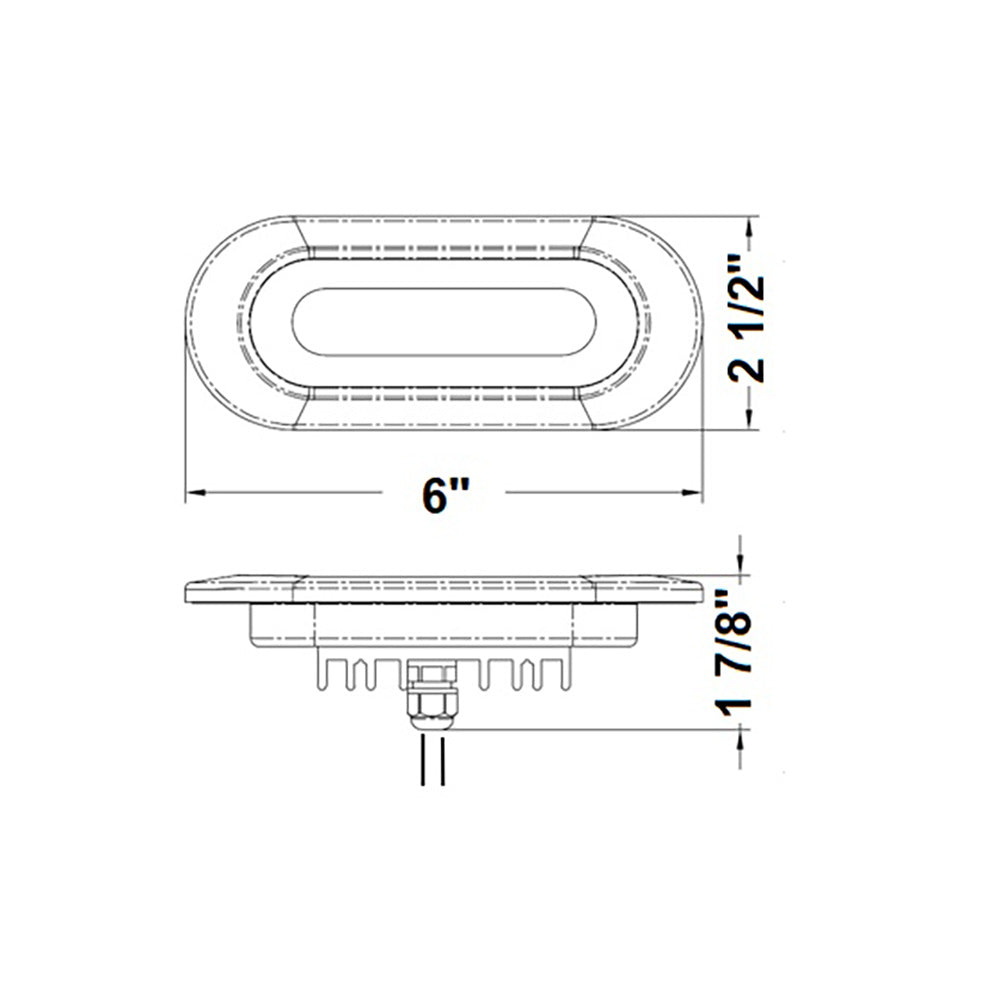 Scandvik Flush Mount Spreader Light  1030V  White