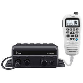 Icom M410BB GW 11 Black Box VHF wWhite Command Mic  2 Command Mic Ports