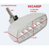Scandvik Bracket Mount LED Spreader Light  White