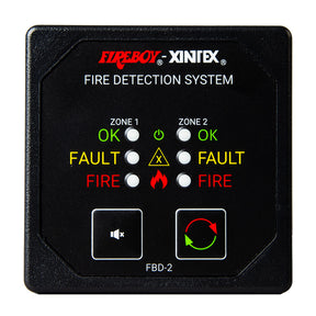FireboyXintex Two Zone Detection  Alarm Panel  258 Display  1224V DC