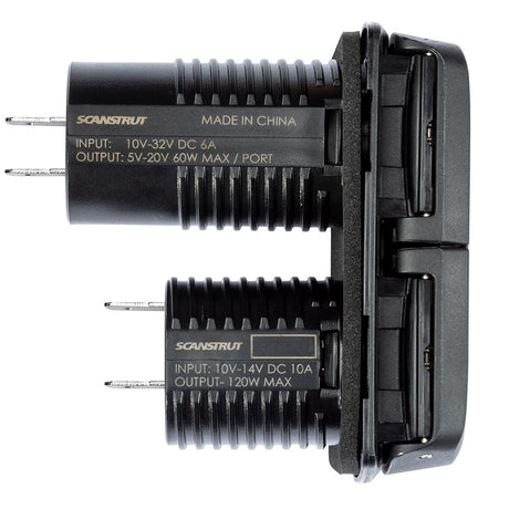 Scanstrut Flip Pro Multi  Dual USBC  12V Power Socket