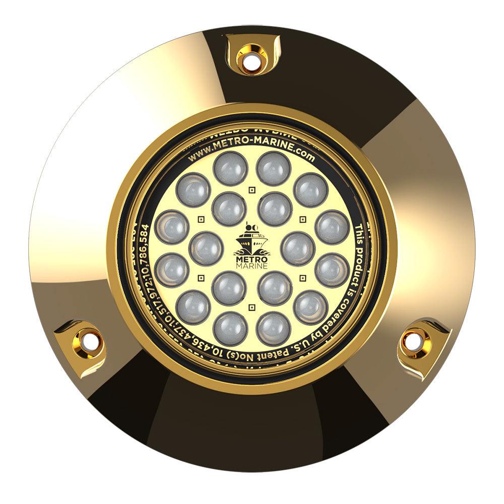 Metro Marine HighOutput Submersible Underwater Light wIntelligent Monochromatic LEDs  Blue 45 Beam