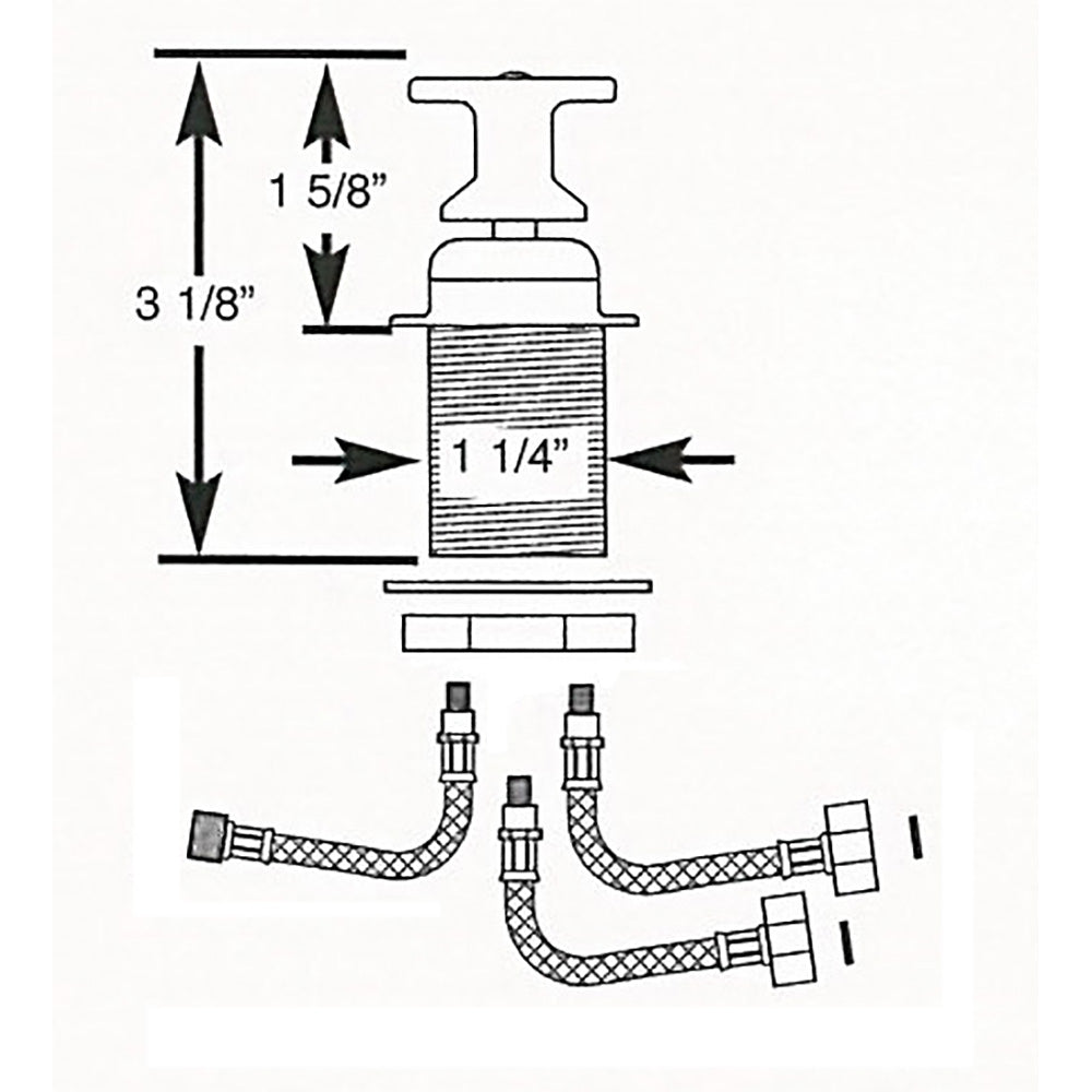 Scandvik THandle Shower Mixer Control