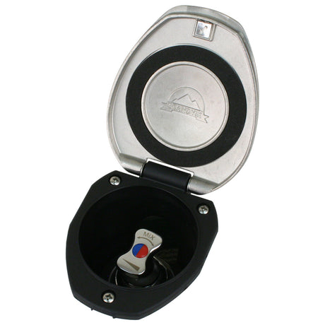 Scandvik Recessed THandle Mixing Valve  SS wBlack Cup