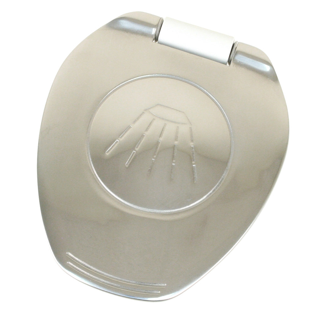 Scandvik White  SS Recessed Transom Shower HandleHose  VerticalHorizontal Mount  6 Hose