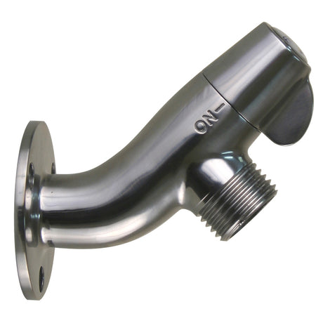 Scandvik Ceramic Angled Washdown Valve  SS Spigot