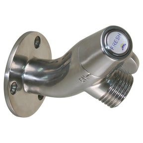 Scandvik Ceramic Angled Washdown Valve  SS Spigot