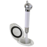 Scandvik Recessed Shower w6 White Hose  PushButton