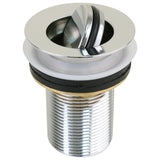 Scandvik Sink Drain wFlip Stopper  Chrome Plated Brass