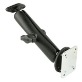RAM Mount Double Ball DrillDown Mount wDiamond Plate  Backer Plate