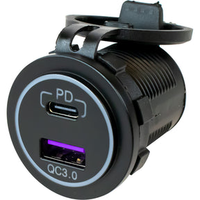 SeaDog USB 30  USBC Power Socket wOut Light