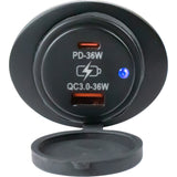 SeaDog Oval Surface Mount USB 30  USBC Power Socket