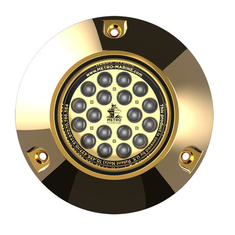 Metro Marine HighOutput Submersible Underwater Light wIntelligent Monochromatic LEDs  Blue 90 Beam
