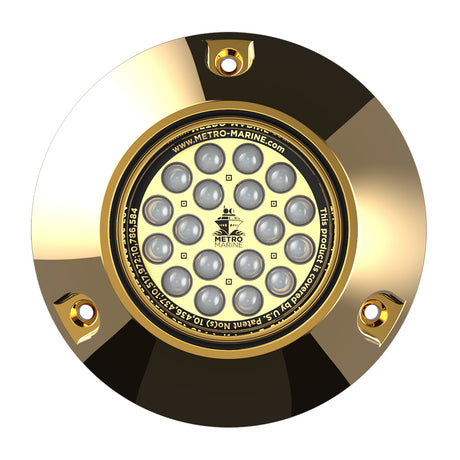 Metro Marine HighOutput Submersible Underwater Light wIntelligent Monochromatic LEDs  Green 45 Beam