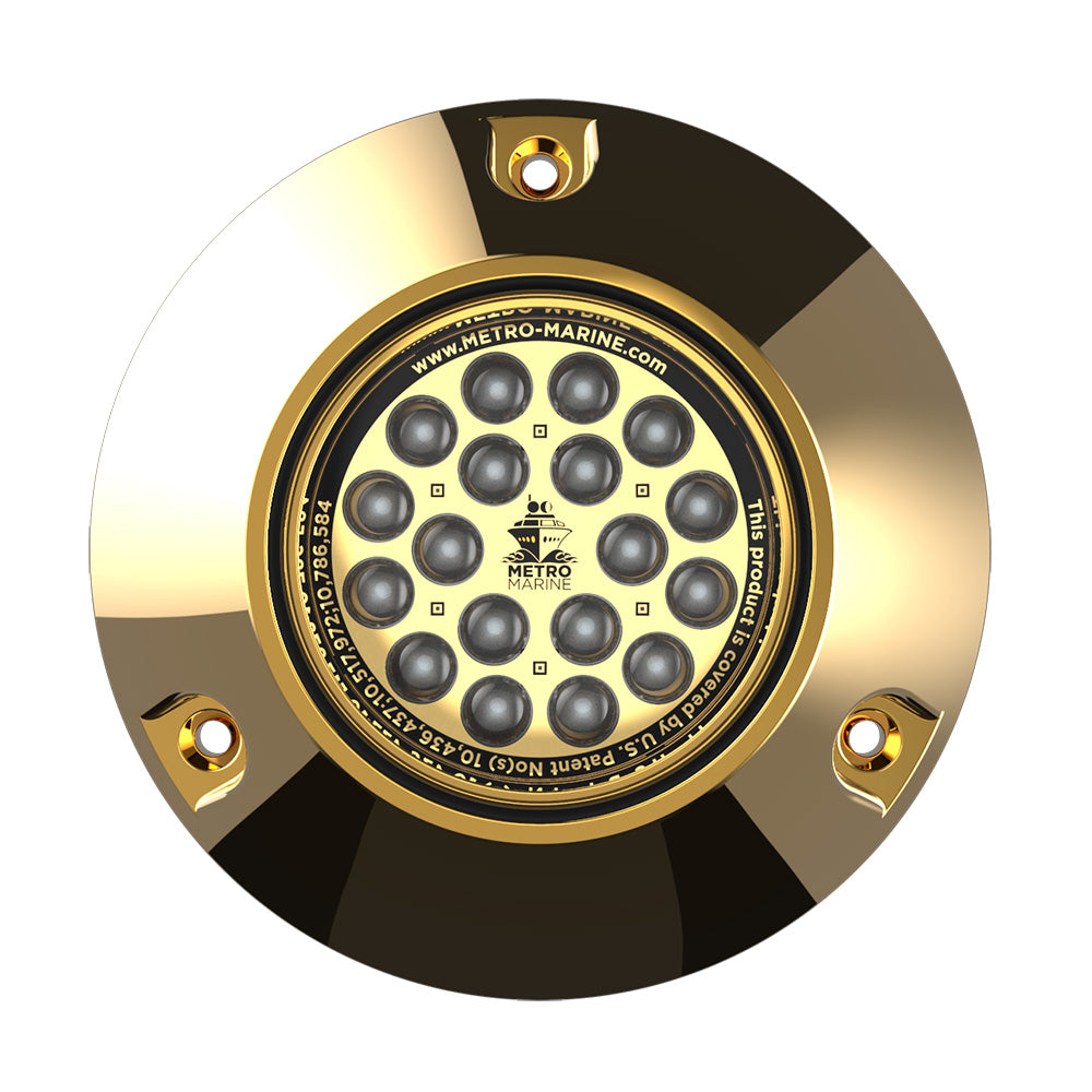 Metro Marine HighOutput Submersible Underwater Light wIntelligent Monochromatic LEDs  Green 90 Beam