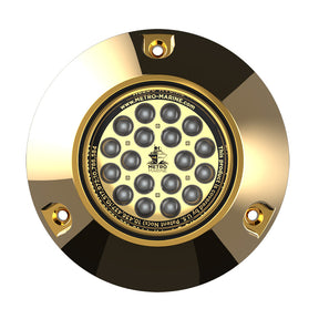 Metro Marine HighOutput Submersible Underwater Light wIntelligent Monochromatic LEDs  Green 90 Beam