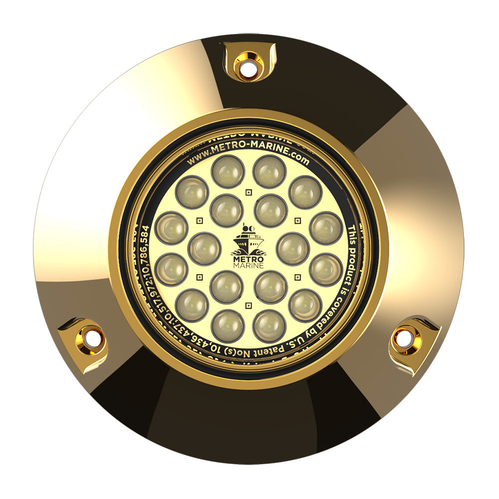Metro Marine HighOutput Submersible Underwater Light wIntelligent Monochromatic LEDs  White 45 Beam