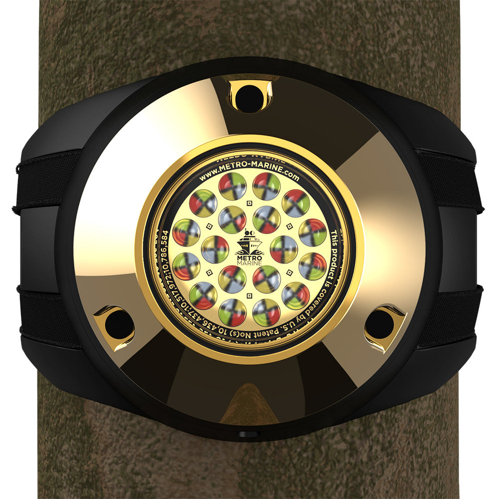 Metro Marine HighOutput Piling Mount Underwater Light wIntelligent Full Spectrum LEDs  RGBW 45 Beam